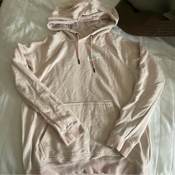 LIGHT PINK WOMENS NIKE HOODIE - Picture 2 of 5